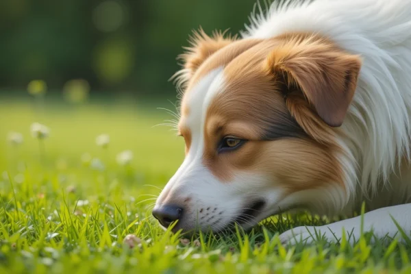 Warum leckt sich mein Hund ständig die Pfoten und frisst Gras