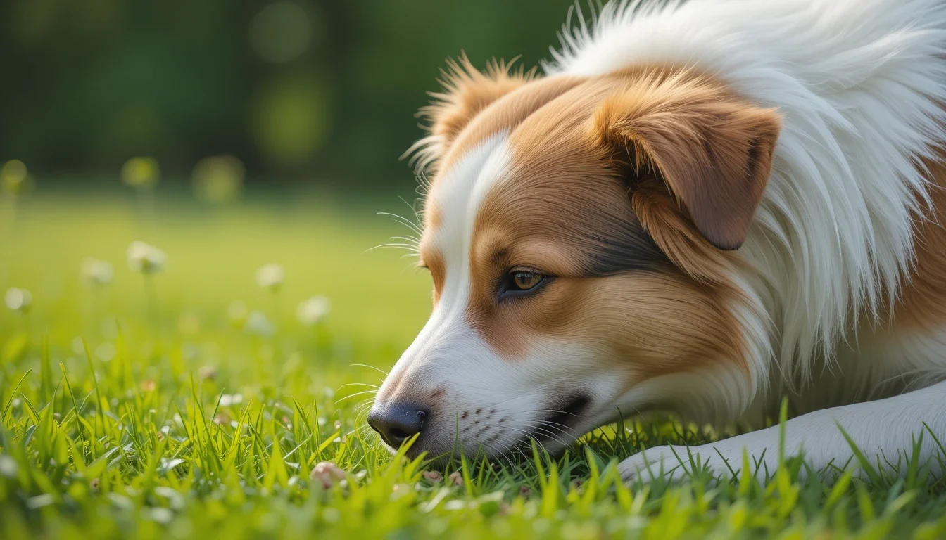 Warum leckt sich mein Hund ständig die Pfoten und frisst Gras