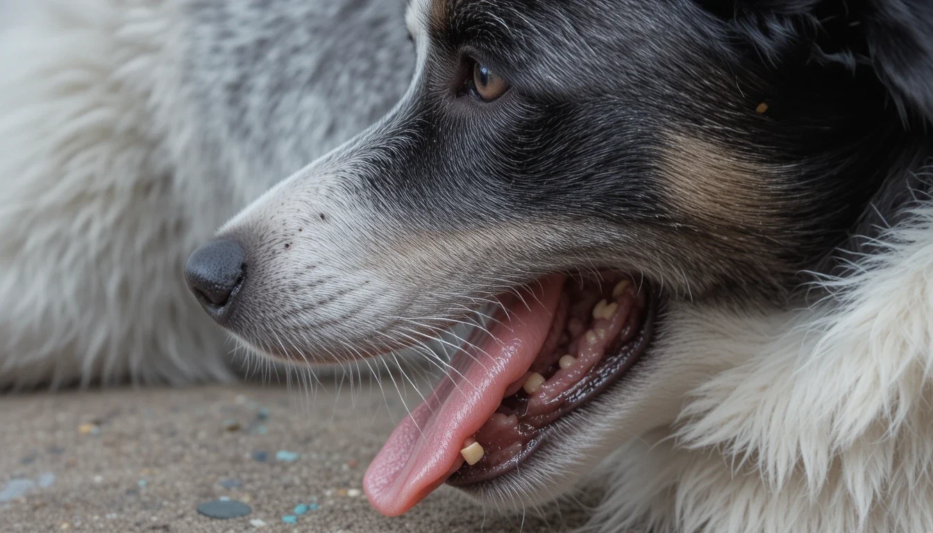 hund schmatzt und schluckt nachts