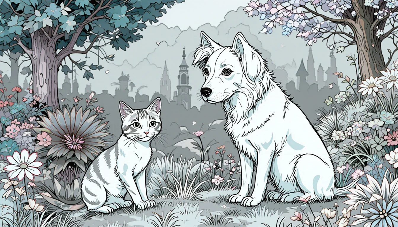 Kostenlose Ausmalbilder von Katze und Hund zum Ausdrucken